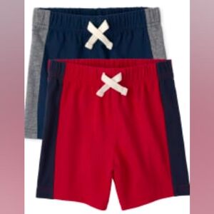 Kids' Red and Blue Shorts Set